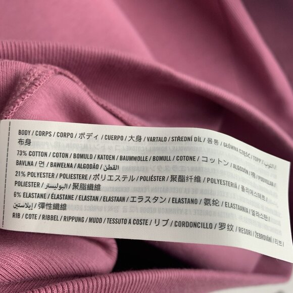 YPB Your Personal Best Abercrombie Sweatshirt Medium Pink Neoknit Oversized - Picture 4 of 8